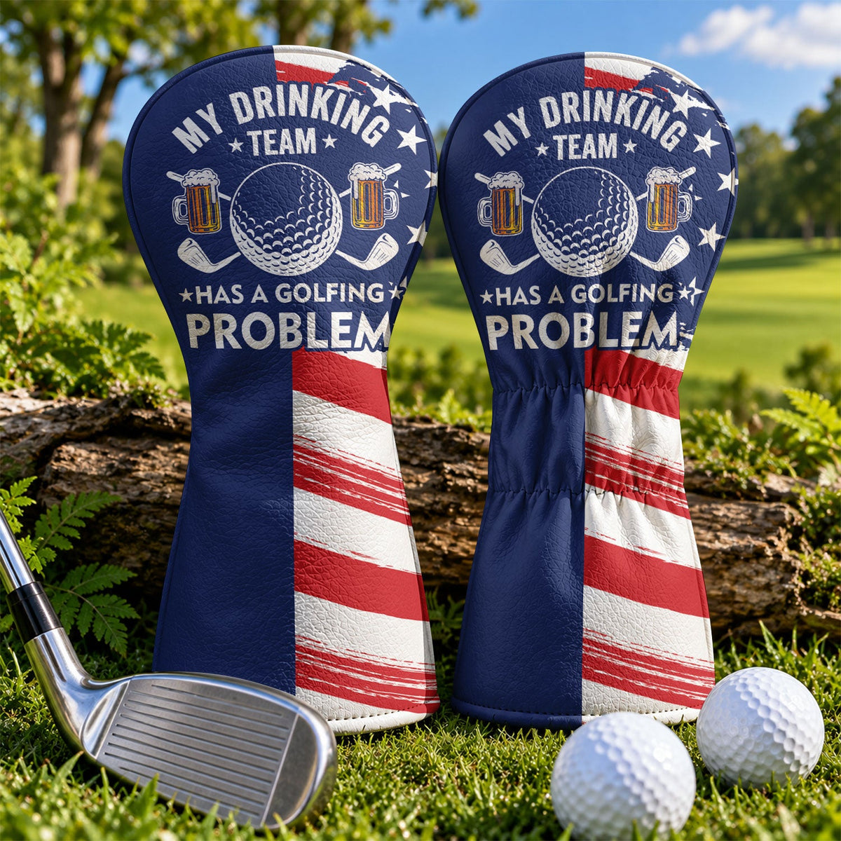 My Drinking Team Has A Golfing Problem Golf Head Cover, Golf Lover Gift, Golfer Gift