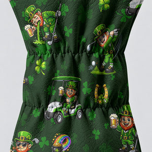 St Patrick's Day Leprechaun Golf Pose Golf Head Cover, Irish Golf Gift, Gift For Him