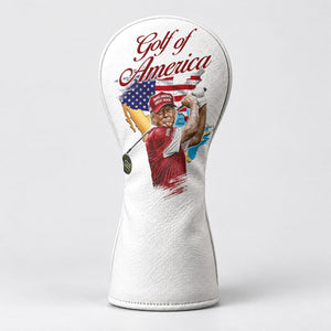 Trump Golf Of America 250th Anniversary Golf Headcover, Golfer Gift, Driver Headcover