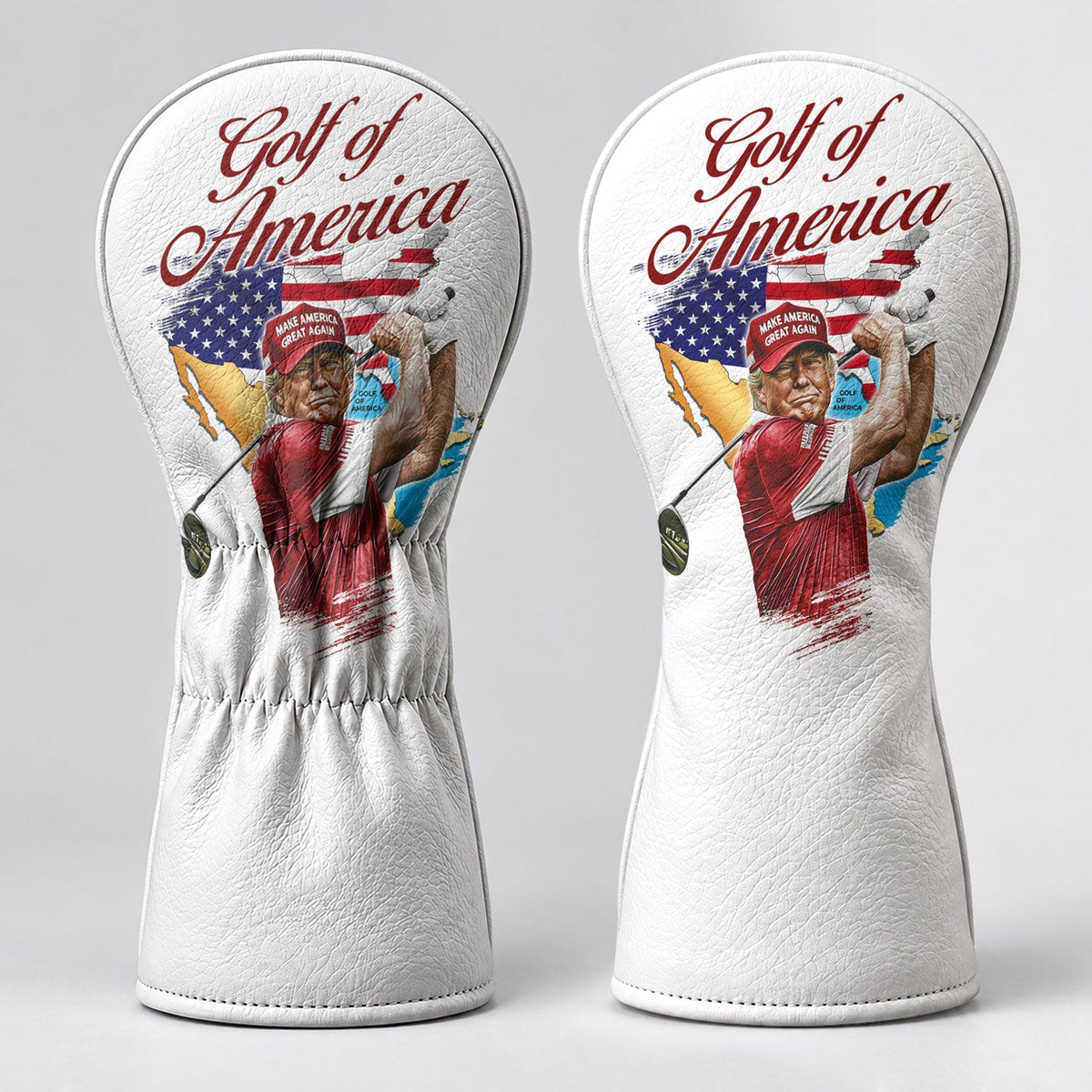 Trump Golf Of America 250th Anniversary Golf Headcover, Golfer Gift, Driver Headcover