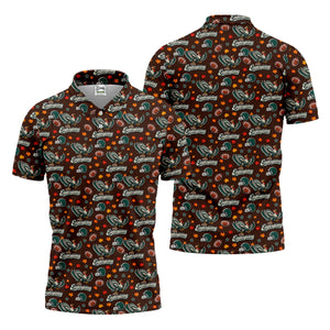 Eaglesgiving Thanksgiving Golf Shirt, Golf Shirts For Men, Funny Mens Golf Shirts
