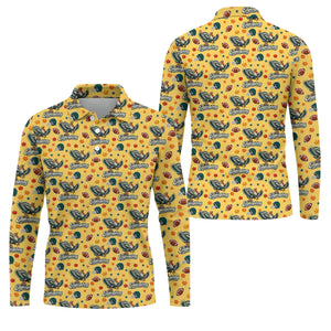 Eaglesgiving Thanksgiving Golf Shirt, Golf Shirts For Men, Mens Holiday Golf Shirts