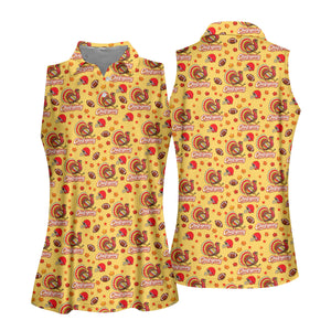 Chiefsgiving Thanksgiving Golf Shirt, Golf Shirts For Women, Womens Golf Apparel