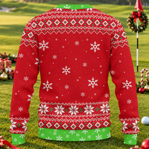 Custom Name Merry Titmas Ugly Christmas Sweater, Christmas Golf Gift, Christmas Gifts
