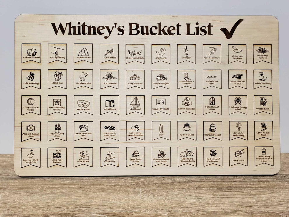 Custom Wooden Puzzle Map For Your Bucket List Board Tracker, Gift For