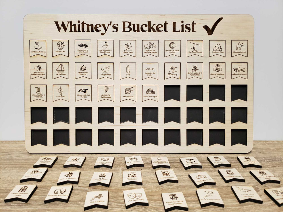 Custom Wooden Puzzle Map For Your Bucket List Board Tracker, Gift For