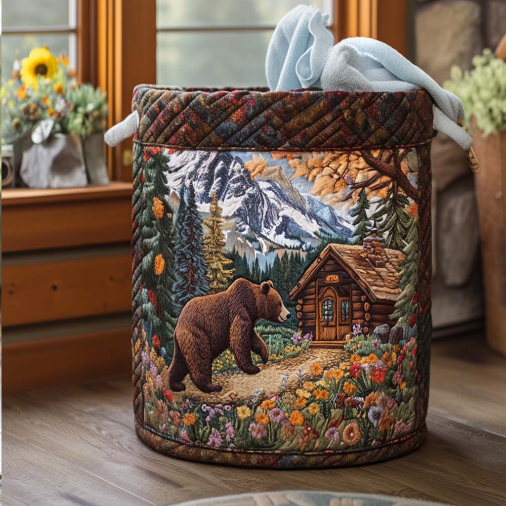 Bear Cabin Life Laundry Basket Laundry Gifts, Housewarming Gift Ideas, Mother's Day Gifts