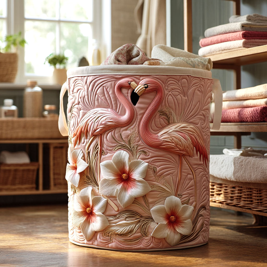 Bloom Flamingo Laundry Basket Laundry Gifts, Housewarming Gift Ideas, Mother's Day Gifts