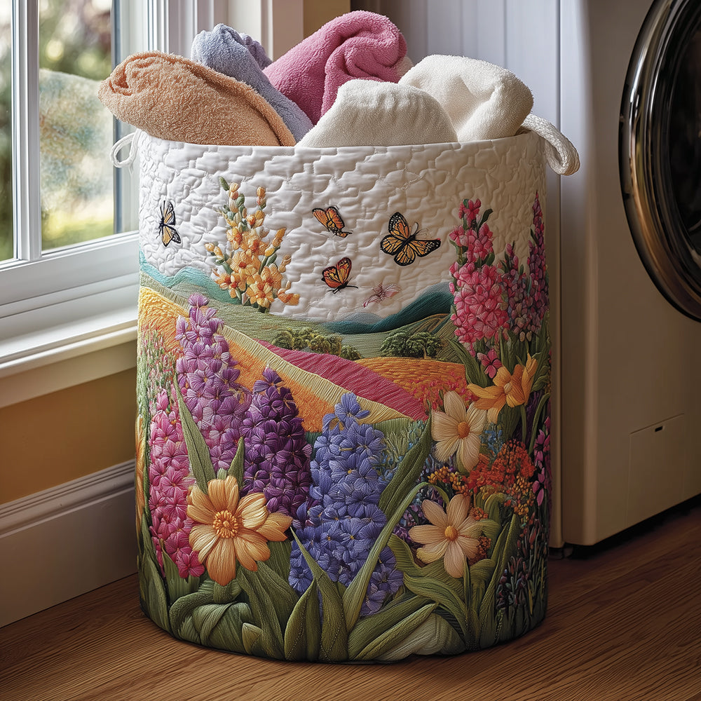 Blossom Field Laundry Basket Laundry Gifts, Housewarming Gift Ideas, Mother's Day Gifts