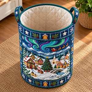 Aurora Village Christmas Gifts Laundry Basket - laundry basket close-up