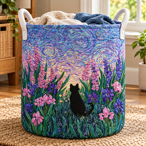 Black Cat Christmas Gifts laundry basket