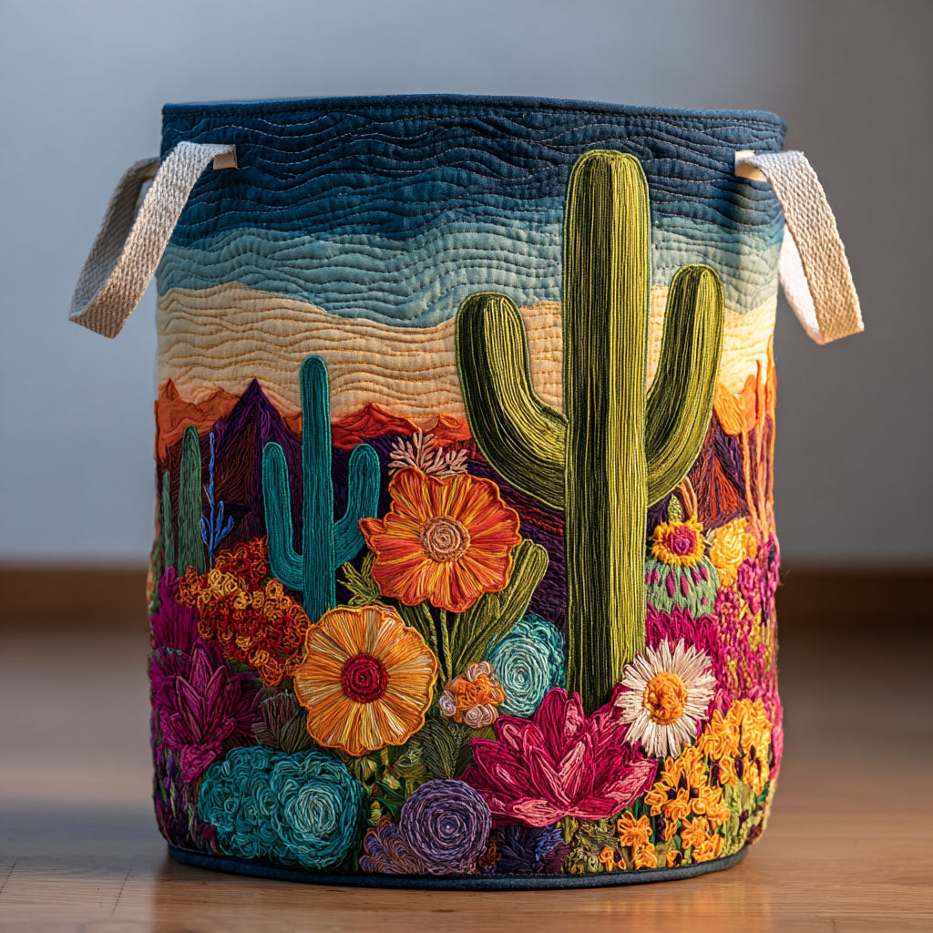 Cactus Spirit Laundry Basket Laundry Gifts, Housewarming Gift Ideas, Mother's Day Gifts