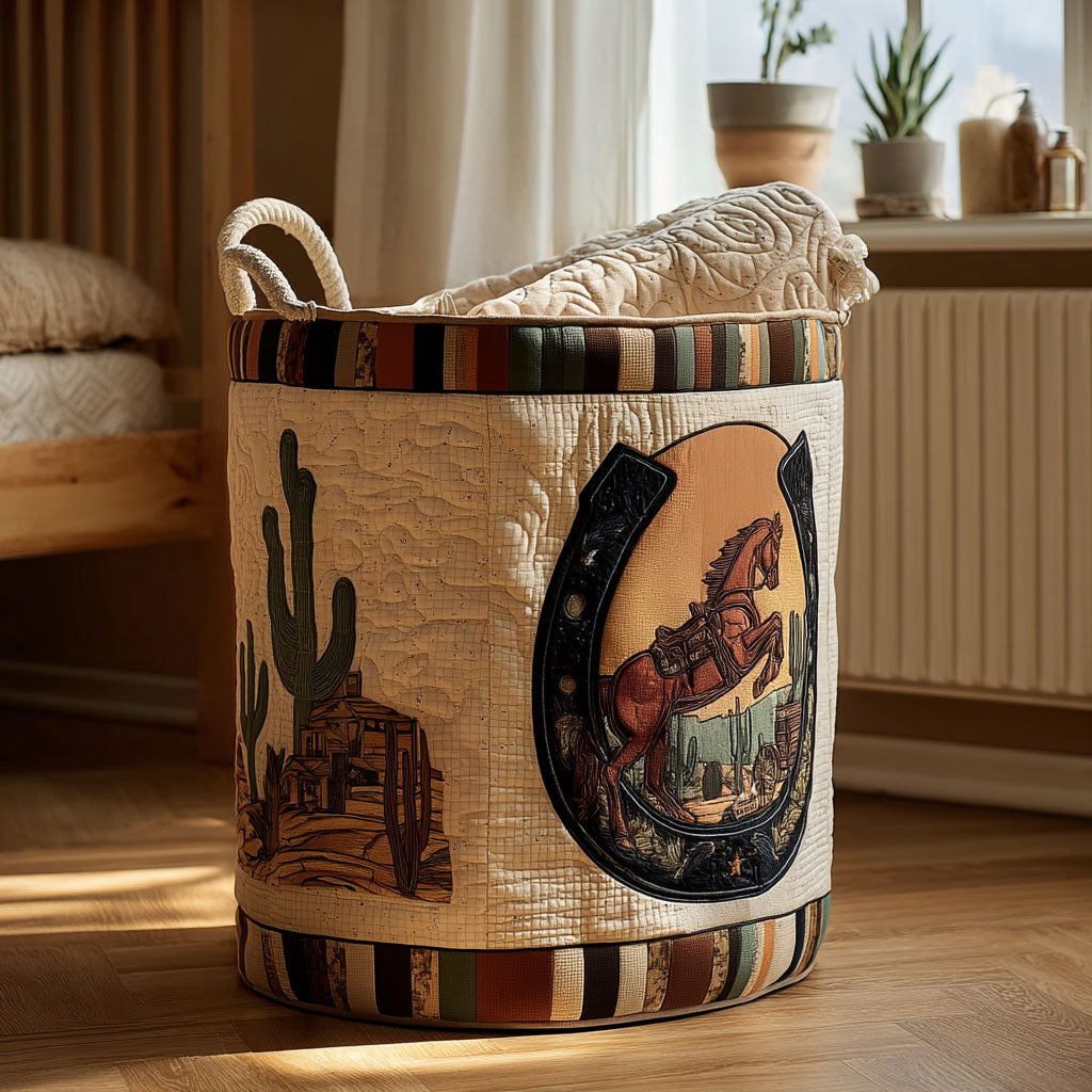 Cactus Trail Gallop Laundry Basket Laundry Gifts, Housewarming Gift Ideas, Mother's Day Gifts