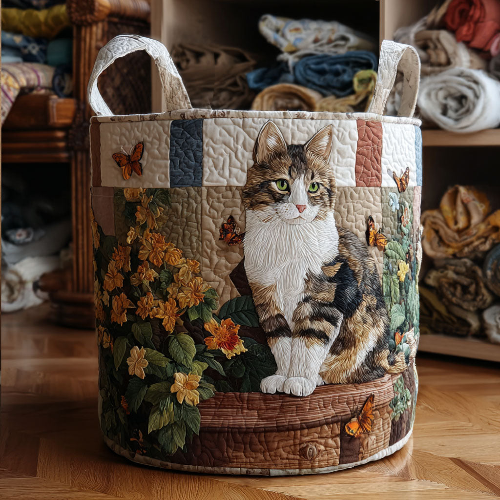Cat Among Petals Laundry Basket Laundry Gifts, Housewarming Gift Ideas, Mother's Day Gifts