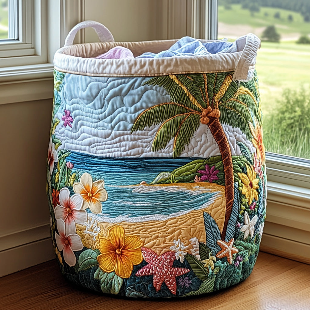 Coastal Charm Laundry Basket Laundry Gifts, Housewarming Gift Ideas, Mother's Day Gifts