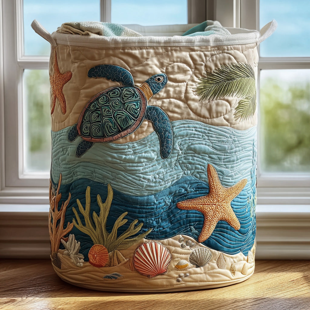 Coastal Harmony Laundry Basket Laundry Gifts, Housewarming Gift Ideas, Mother's Day Gifts