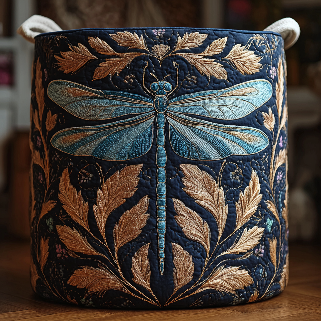 Colorful Dragonfly Laundry Basket Laundry Gifts, Housewarming Gift Ideas, Mother's Day Gifts