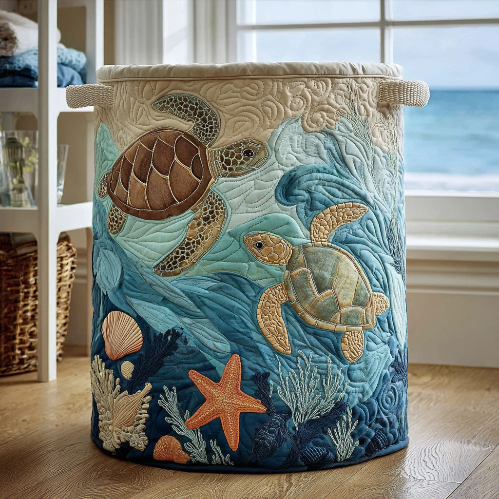 Coral Journey Laundry Basket Laundry Gifts, Housewarming Gift Ideas, Mother's Day Gifts