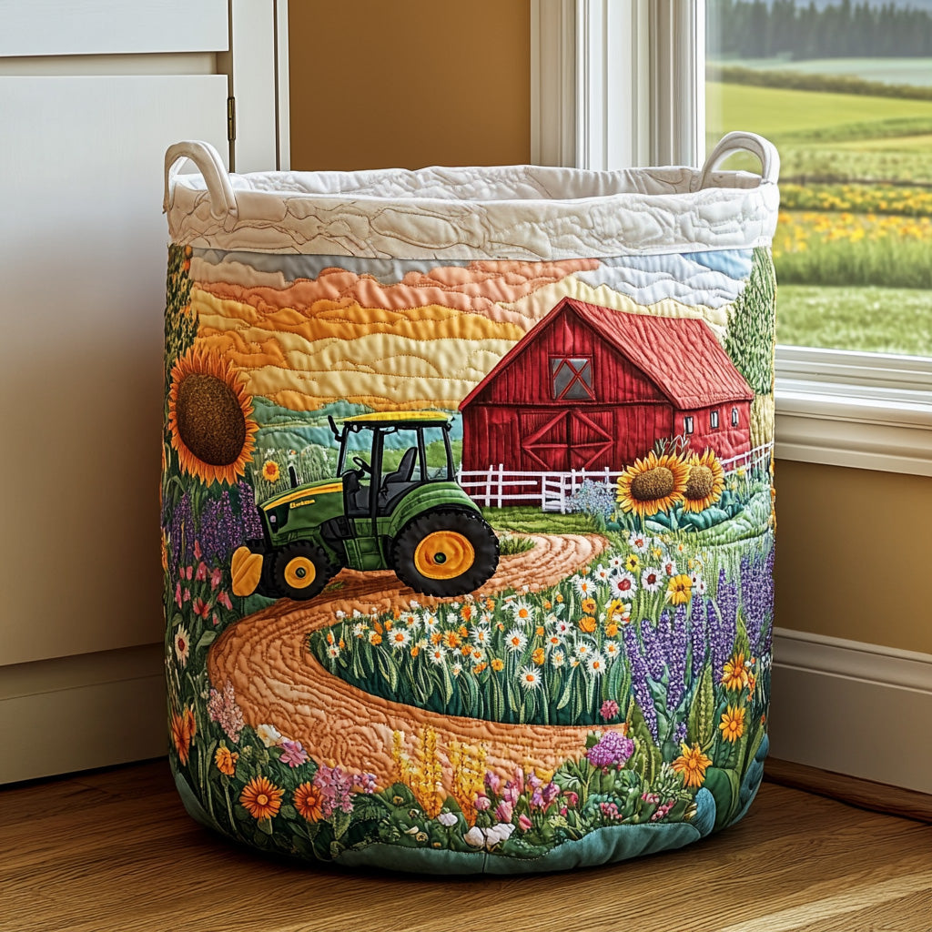 Country Sunrise Laundry Basket Laundry Gifts, Housewarming Gift Ideas, Mother's Day Gifts