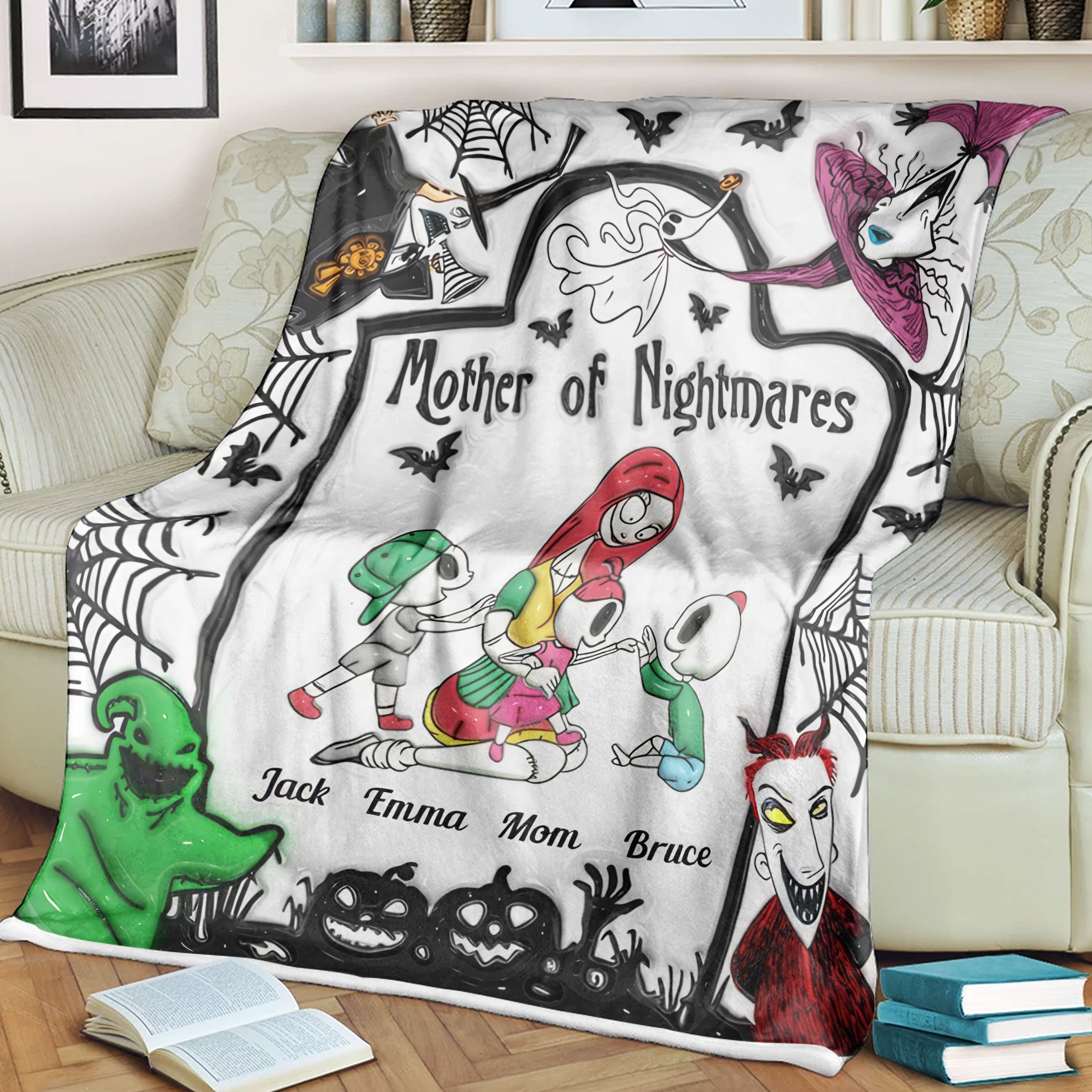 Mother Of Nightmares Custom Quilt Blankets, Mother's Day Gift, Gift For Mom