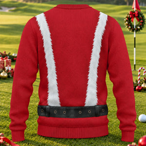 Muscle Santa Suit Ugly Christmas Sweater - view 2