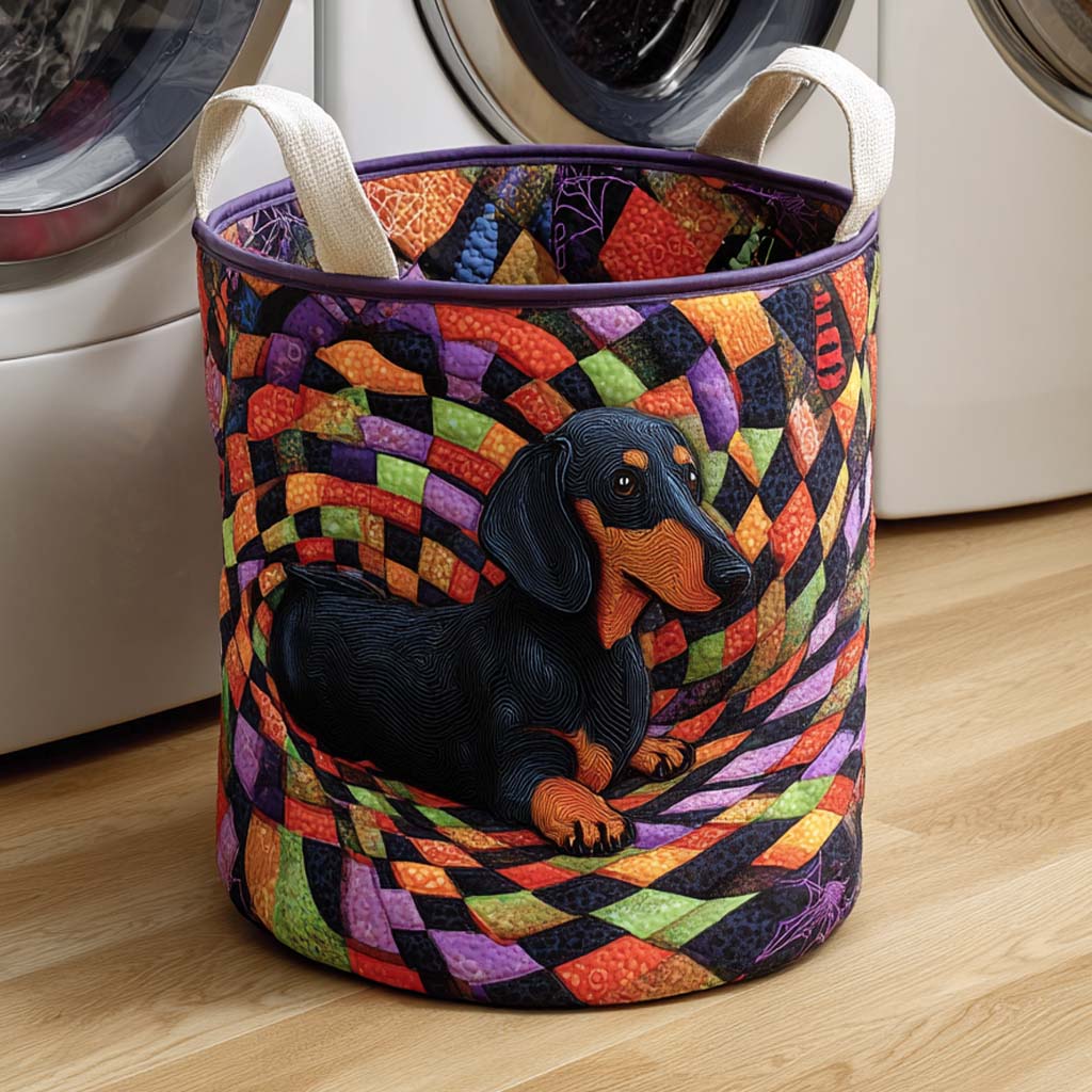 Dachshund Spiral Flow Laundry Basket Laundry Gifts, Housewarming Gift Ideas, Mother's Day Gifts