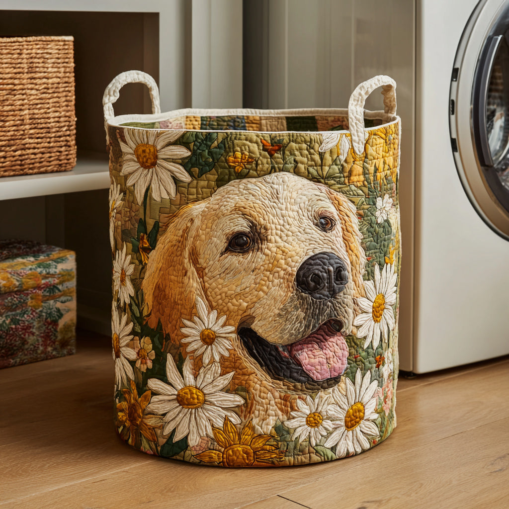 Daisy Golden Retriever Laundry Basket Laundry Gifts, Housewarming Gift Ideas, Mother's Day Gifts