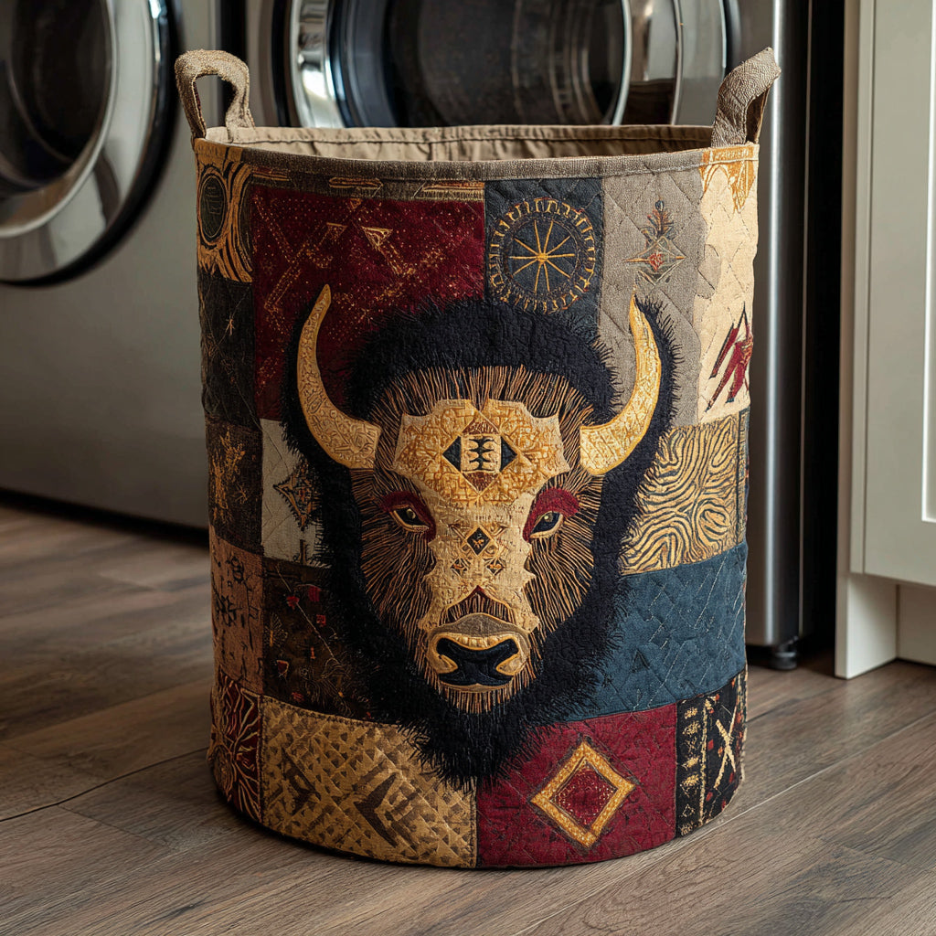 Desert Tribal Buffalo Laundry Basket Laundry Gifts, Housewarming Gift Ideas, Mother's Day Gifts