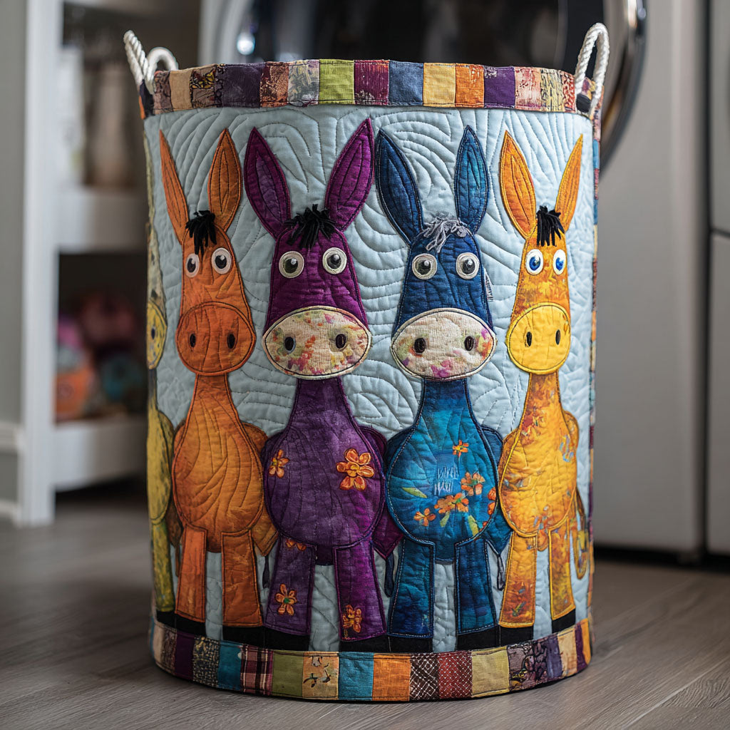 Donkey Friends Laundry Basket Laundry Gifts, Housewarming Gift Ideas, Mother's Day Gifts