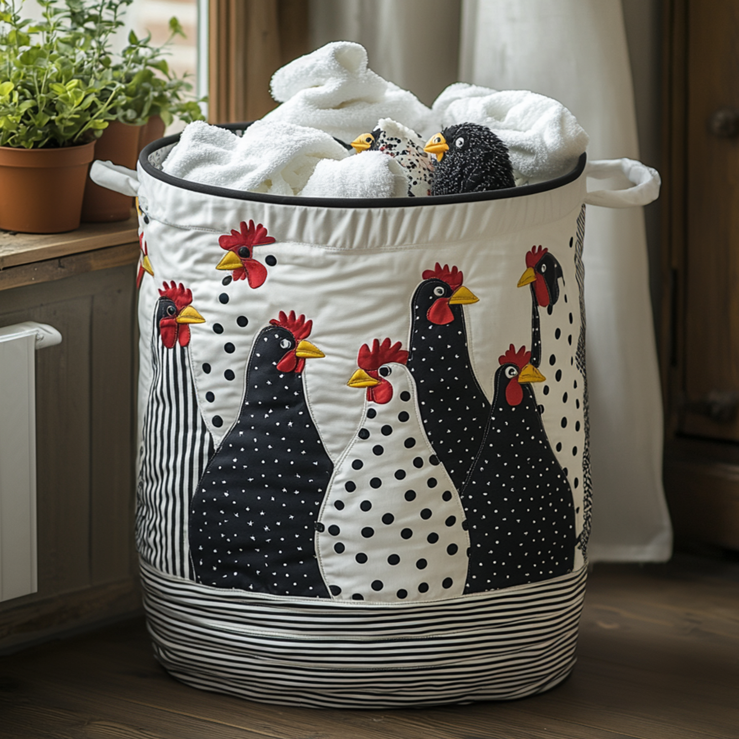 Dotty the Hen Laundry Basket Laundry Gifts, Housewarming Gift Ideas, Mother's Day Gifts