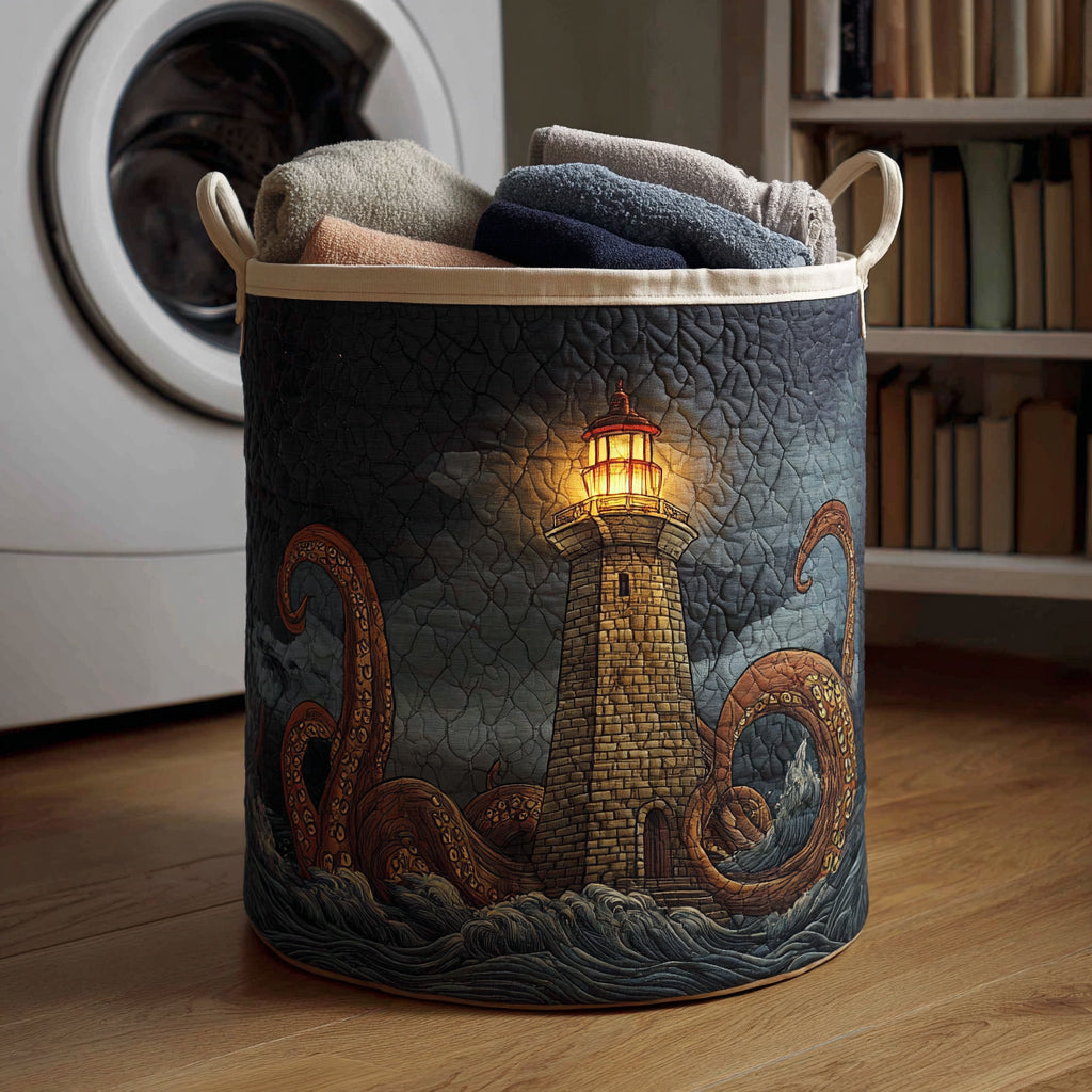 Eerie Lighthouse Laundry Basket Laundry Gifts, Housewarming Gift Ideas, Mother's Day Gifts
