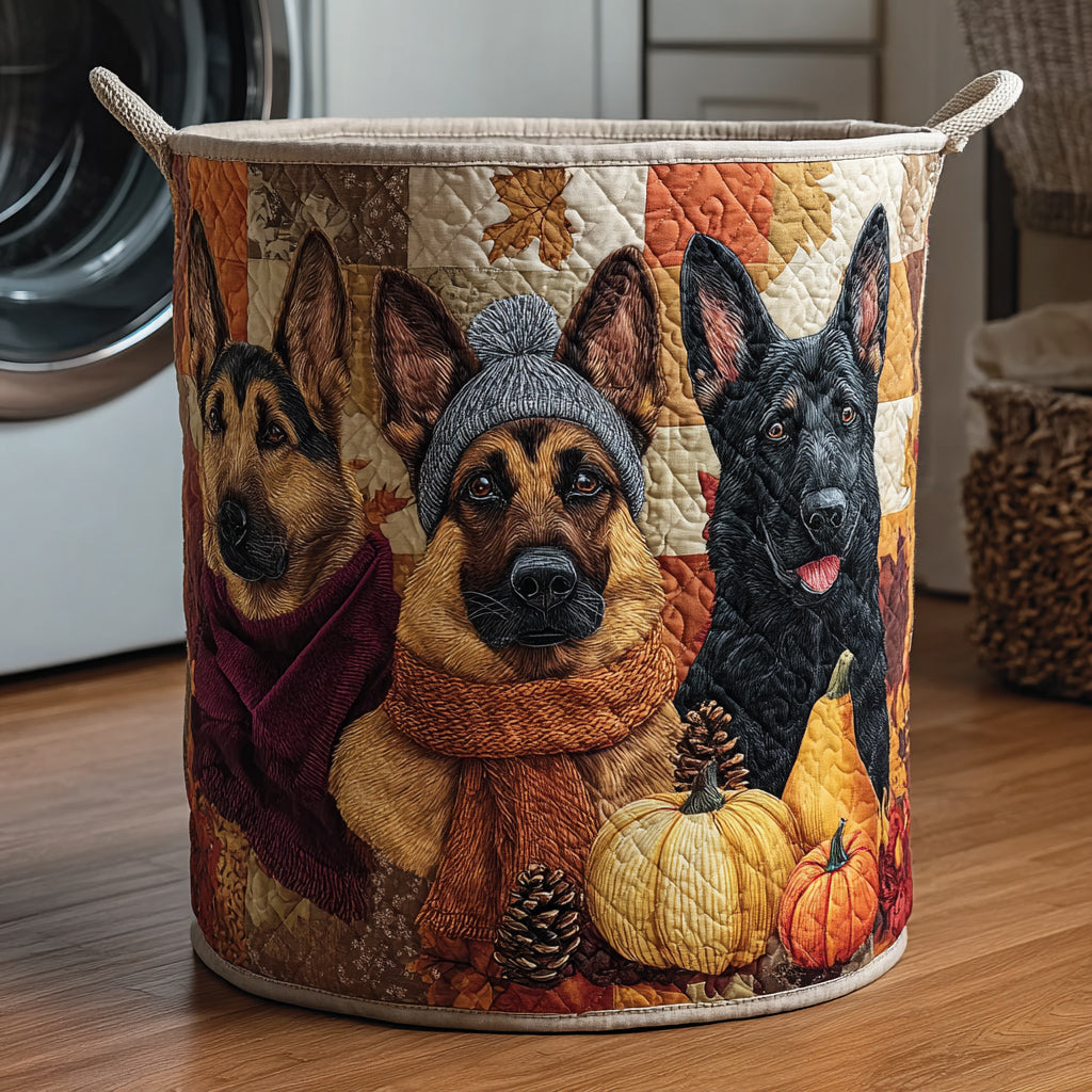 Fall German Shepherds Laundry Basket Laundry Gifts, Housewarming Gift Ideas, Mother's Day Gifts
