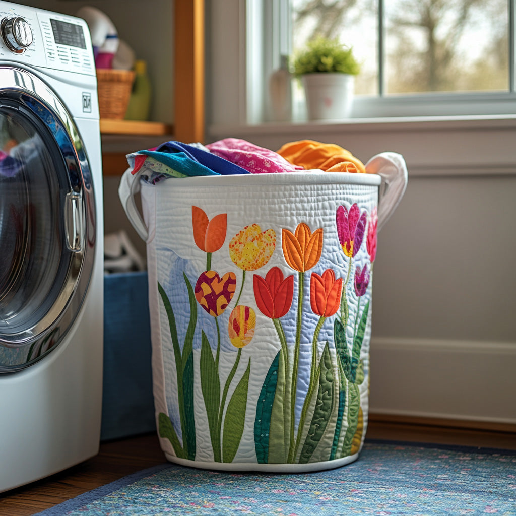 Field of Petals Laundry Basket Laundry Gifts, Housewarming Gift Ideas, Mother's Day Gifts