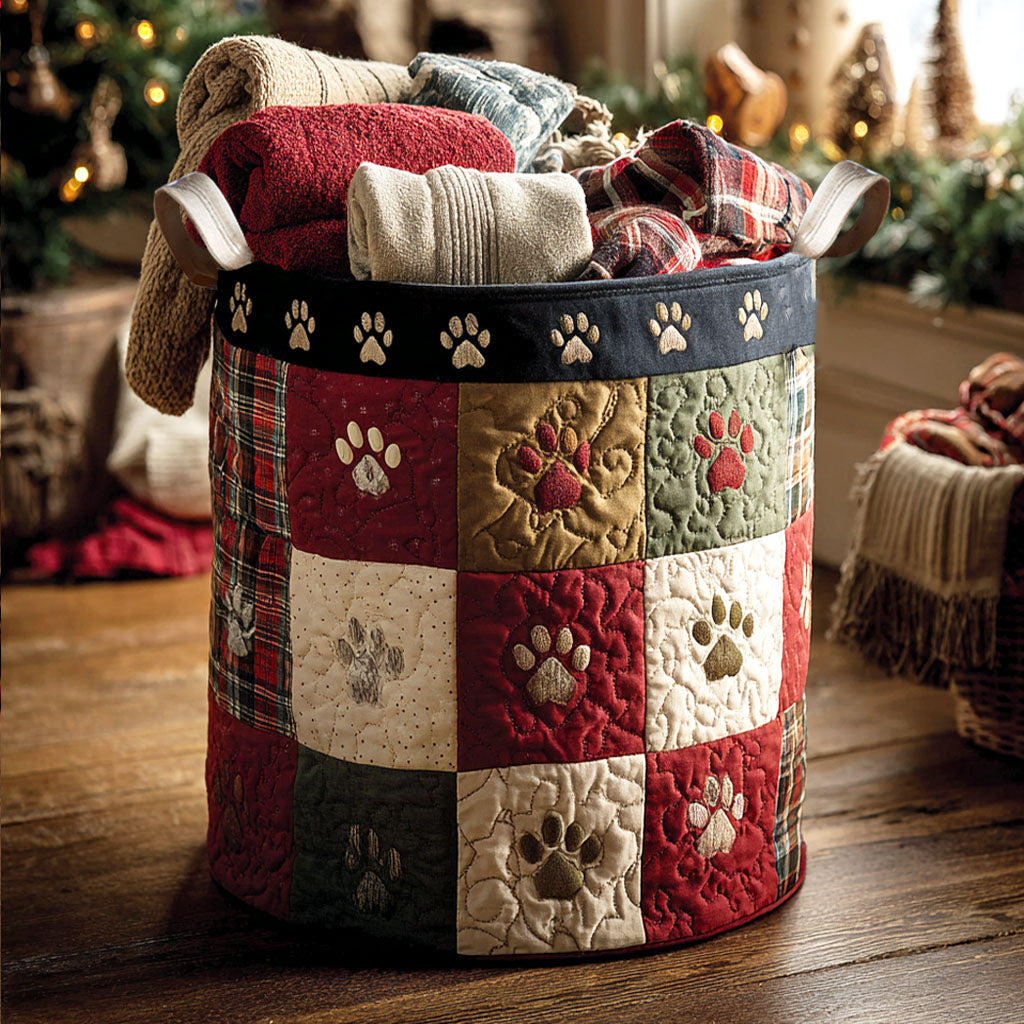 Fireside Paw Tales Laundry Basket Laundry Gifts, Housewarming Gift Ideas, Mother's Day Gifts