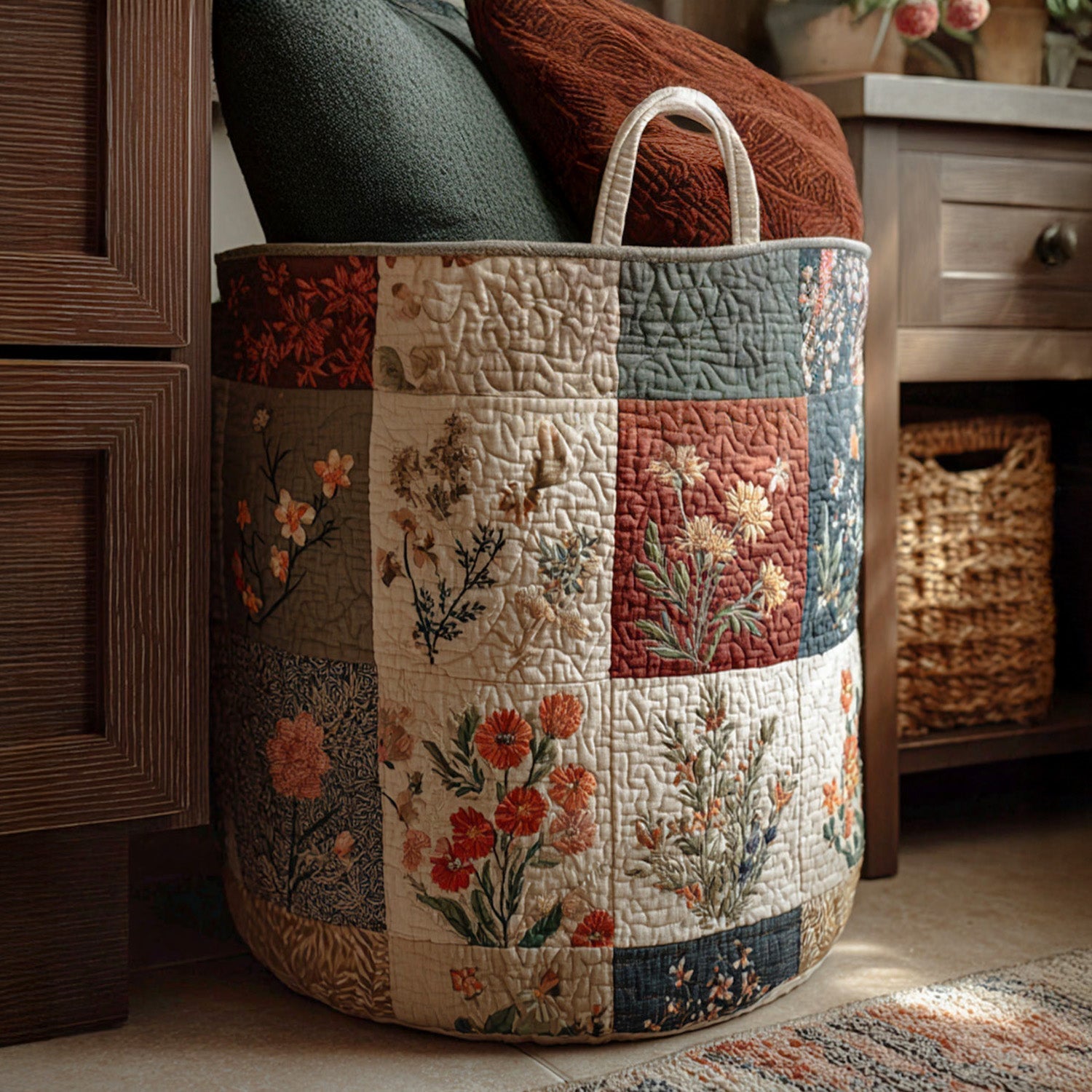 Floral Balance Laundry Basket Laundry Gifts, Housewarming Gift Ideas, Mother's Day Gifts