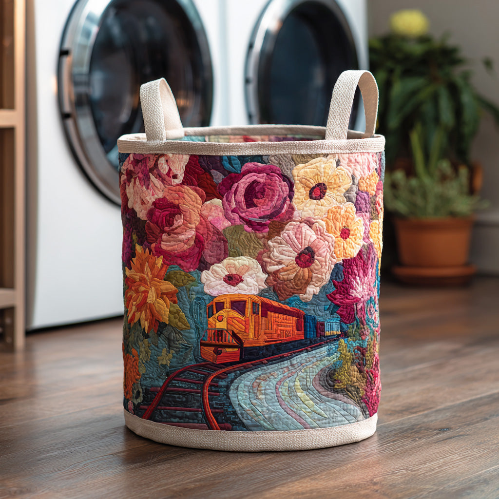 Floral Meadow Laundry Basket Laundry Gifts, Housewarming Gift Ideas, Mother's Day Gifts
