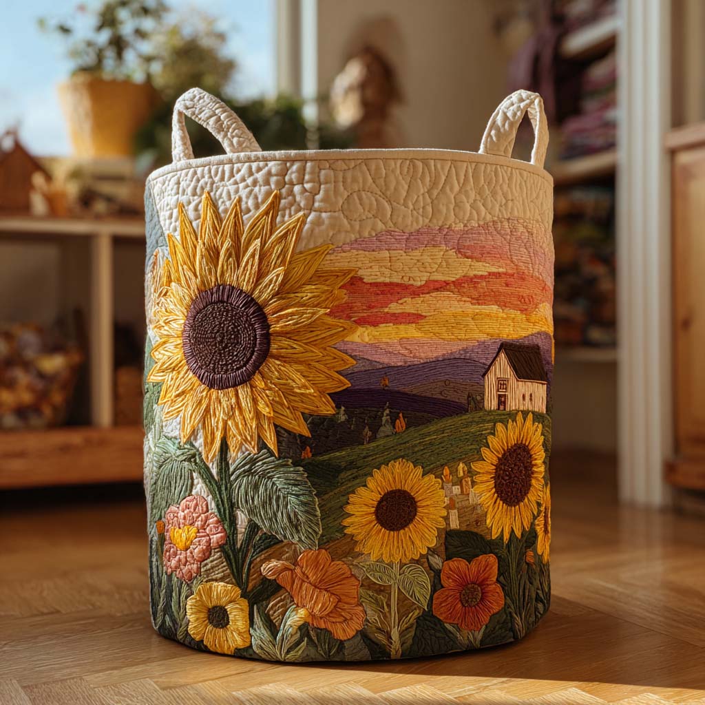 Flourishing Sunshine Laundry Basket Laundry Gifts, Housewarming Gift Ideas, Mother's Day Gifts