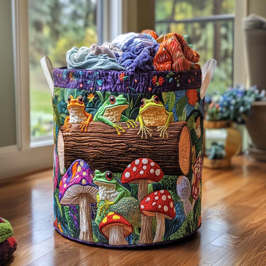 Frog Family Laundry Basket Laundry Gifts, Housewarming Gift Ideas, Mother's Day Gifts