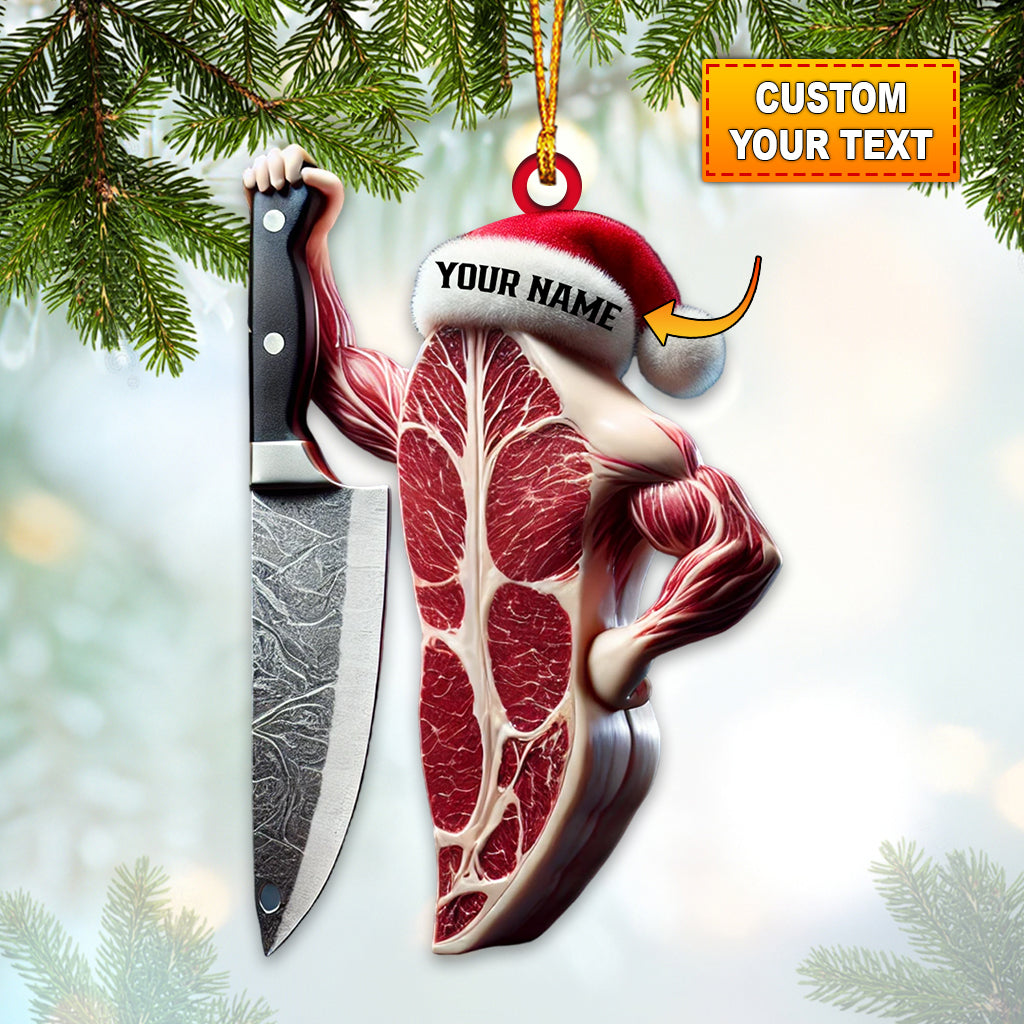 Funny Chef, Custom Funny Chef Ornament, Gift For Meat Lovers