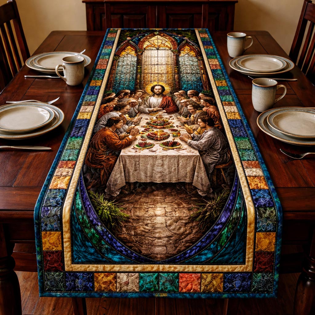 Exodus Celebration Quilted Table Runner, Easter Table Runner, Spring Table Runner, Mother's Day Gifts