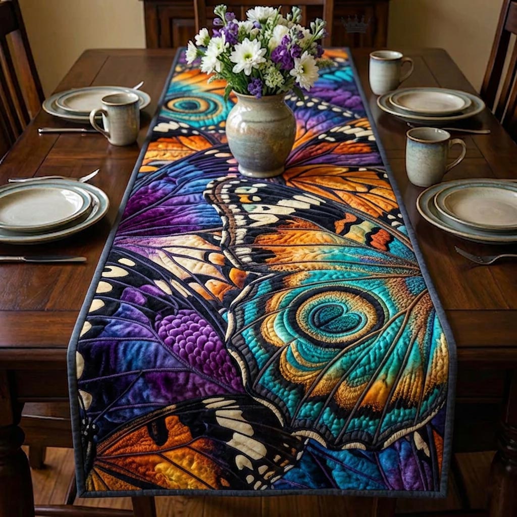 Flutter Wings Quilted Table Runner, Easter Table Runner, Spring Table Runner, Mother's Day Gifts