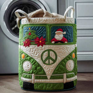 Santa Peace Camper Van laundry basket