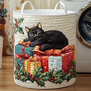 Black Cat Christmas Gifts laundry basket