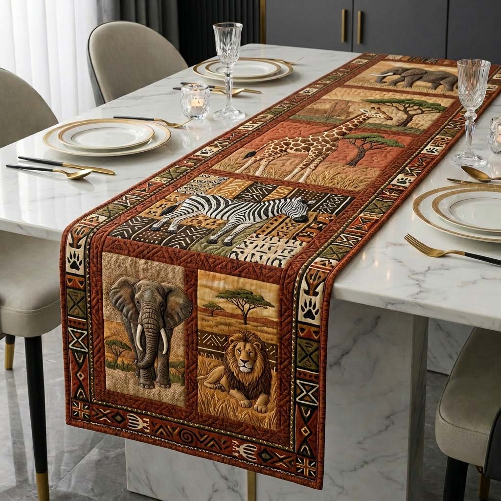Earth Soul Quilted Table Runner, Easter Table Runner, Spring Table Runner, Mother's Day Gifts