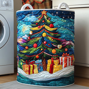 Christmas Tree And Presents laundry basket