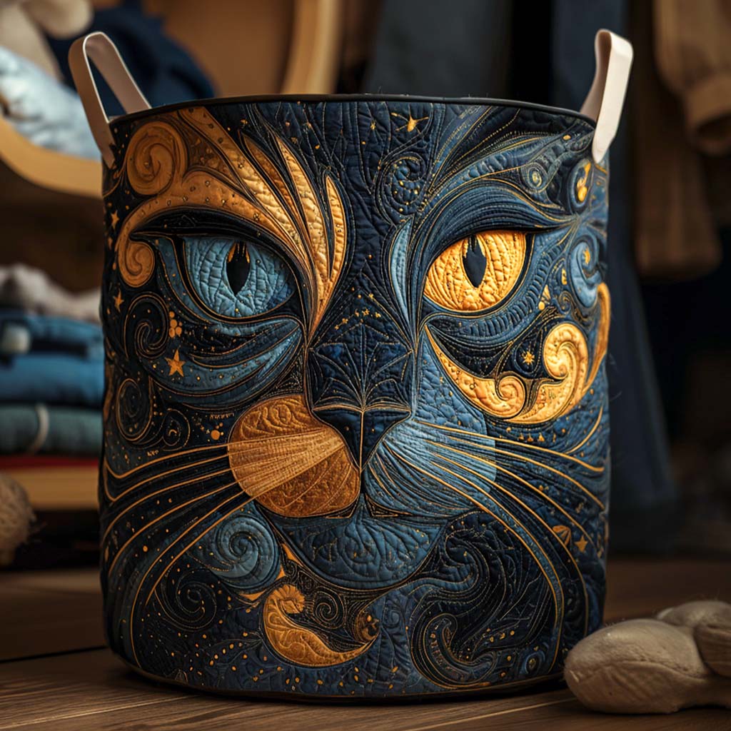 Galaxy Cat Laundry Basket Laundry Gifts, Housewarming Gift Ideas, Mother's Day Gifts