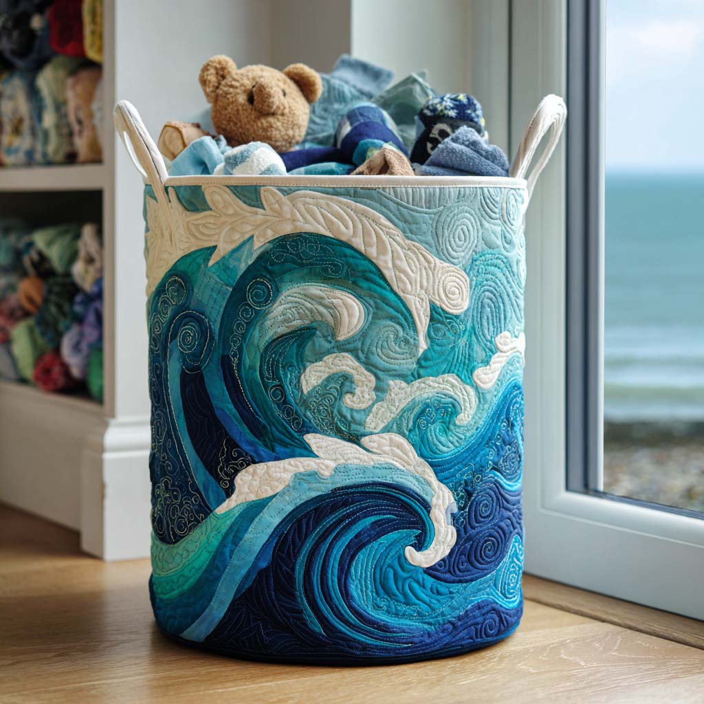 Gentle Sea Foam Laundry Basket Laundry Gifts, Housewarming Gift Ideas, Mother's Day Gifts
