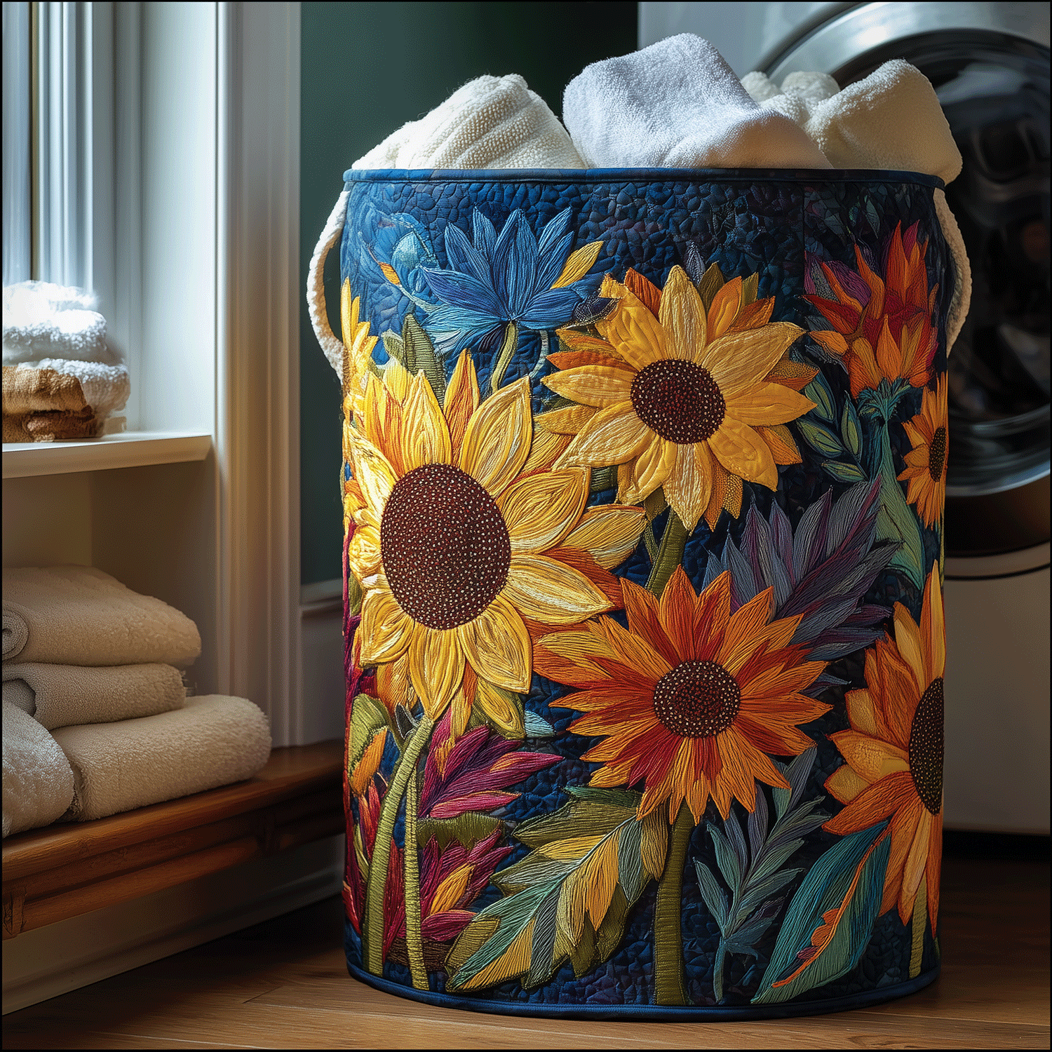Golden Petal Laundry Basket Laundry Gifts, Housewarming Gift Ideas, Mother's Day Gifts