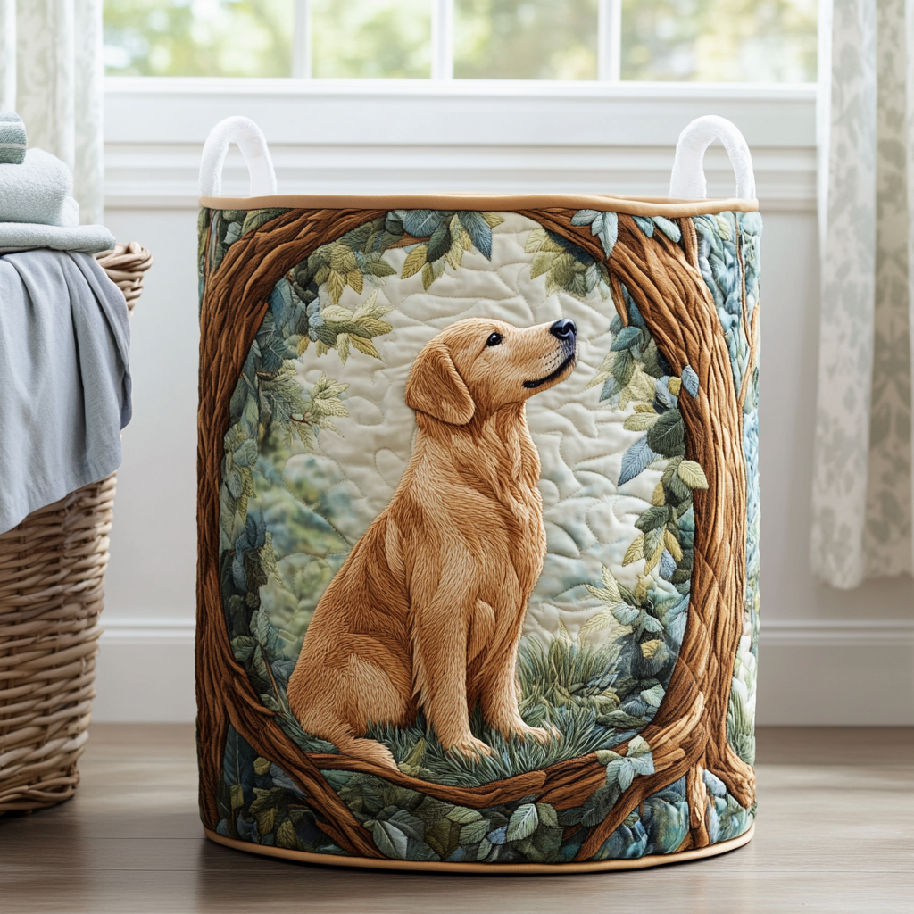 Golden Retriever Field Laundry Basket Laundry Gifts, Housewarming Gift Ideas, Mother's Day Gifts