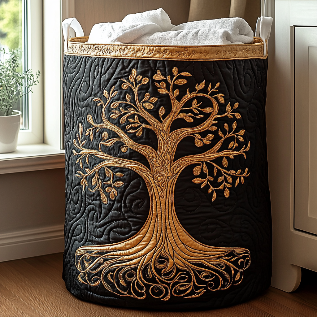 Golden Roots Laundry Basket Laundry Gifts, Housewarming Gift Ideas, Mother's Day Gifts